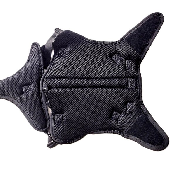 Black Tactical LG Dog Harness, Adjust. No-Pull Dog Vest ~ Metal Latches, Patches - Picture 13 of 15